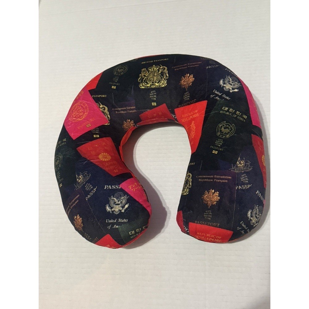 Anti Social Social Club Lost Direction Travel Neck Pillow - New
